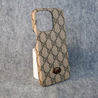 Gg Iphone Case Classic Leather For Iphone12 13 14 15 Pro Max Plus Designer Style