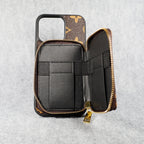 Designer Iphone Case Wallet Zipped Card Holder For 11 12 13 14 15 16 Pro Max Plus