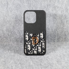 Christian Dior Phone Case Card Holder For Iphone 12 13 14 15 Pro Max