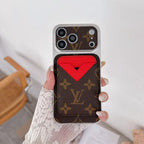 Magnet Card Holder Lv Phone Case For Iphone 13-17 / Pro / Pro Max / Plus / Air