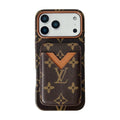 Magnet Card Holder Lv Iphone Case For 13-17 / Pro / Pro Max