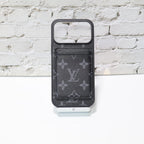 Lv Magsafe Phone Case With Magnet Card Holder For Iphone 17 Series