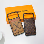 Lv Magsafe Phone Case With Magnet Card Holder For Iphone 17 Series