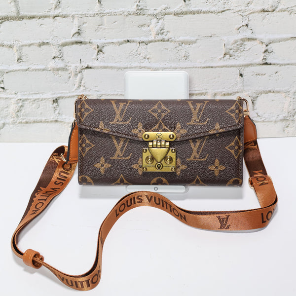 Brown Monogram Trifold Lv Iphone Wallet For 17 Series