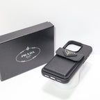 Prada Card Holder Phone Case For 12-16 Pro Max Plus