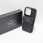 Prada Card Holder Phone Case For 12-16 Pro Max Plus