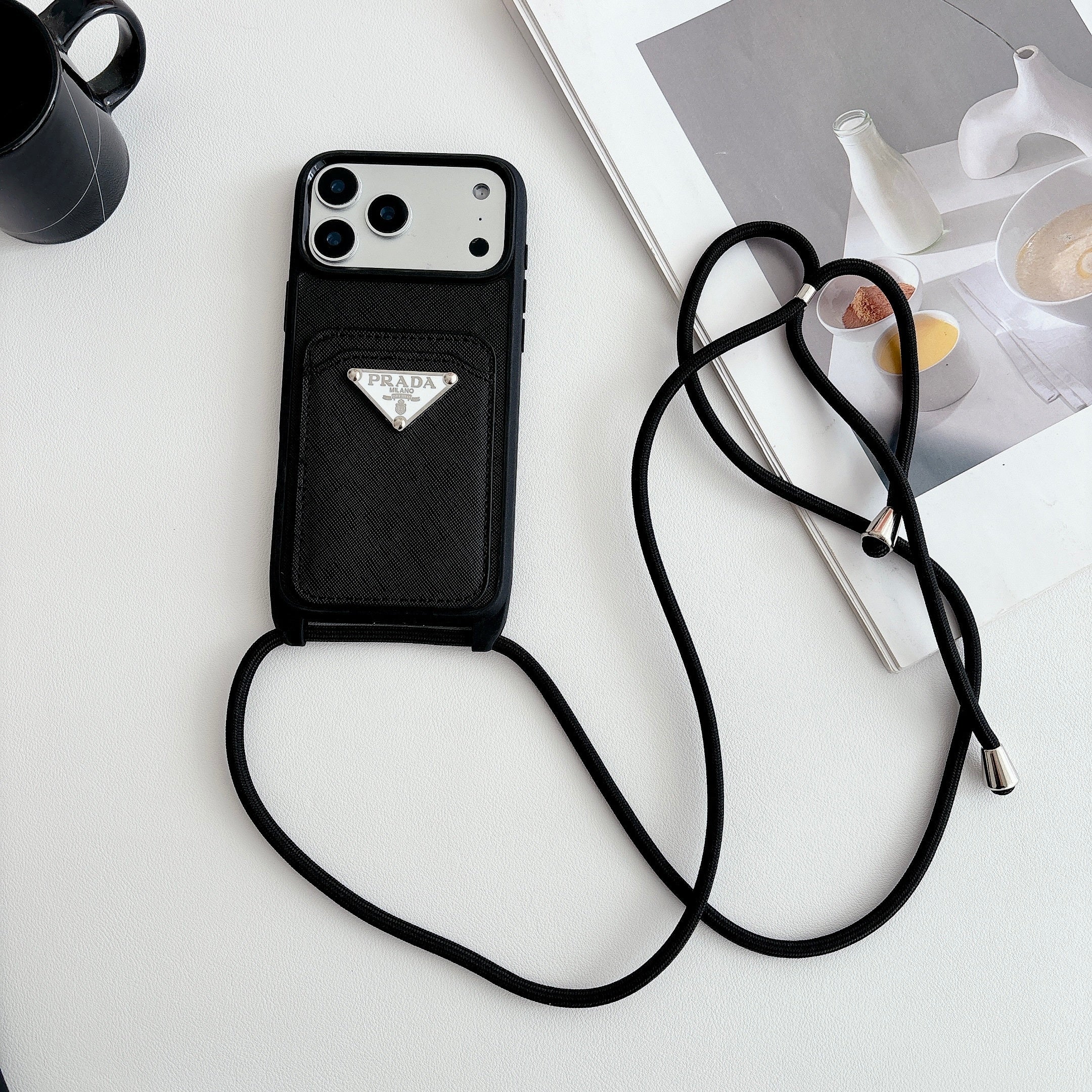Prada Crossbody Phone Case Iphone 12-17 / Pro / Pro Max / Plus / Air