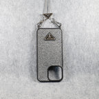 Prada Rhinestone Phone Case For Iphone 12 13 14 15 Pro Max Plus