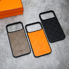 Stamped Leather H Iphone Case For 17 Series
