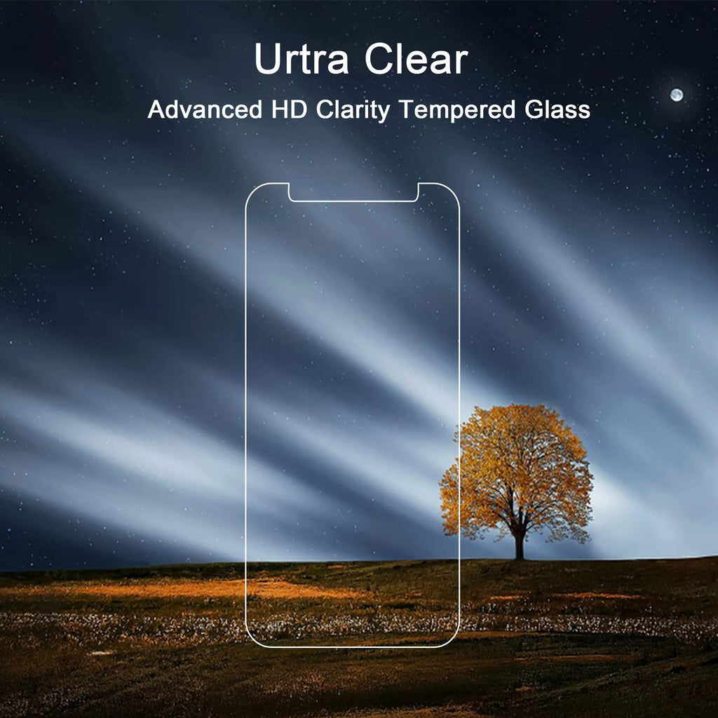 Tempered Glass Screen Protector For Iphone 11 12 13 14 15 16 Pro Max Plus Series (3Pcs)