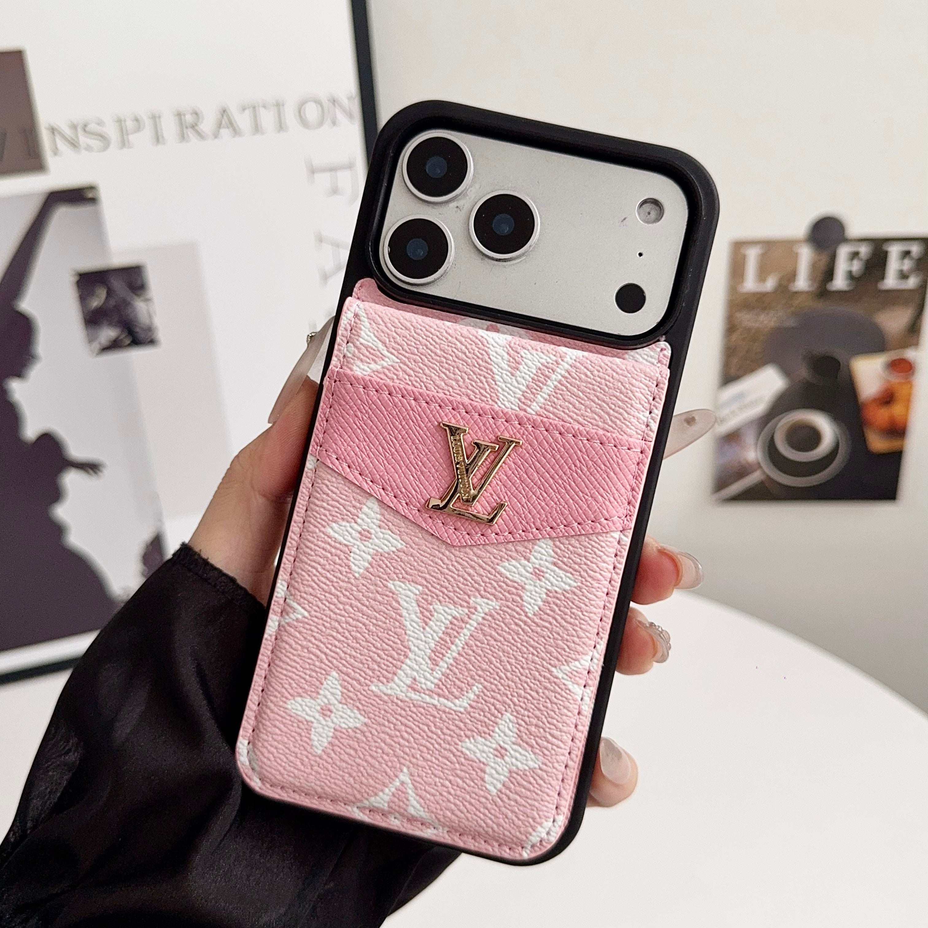 Louis V Card Holder Iphone 17 Series Case