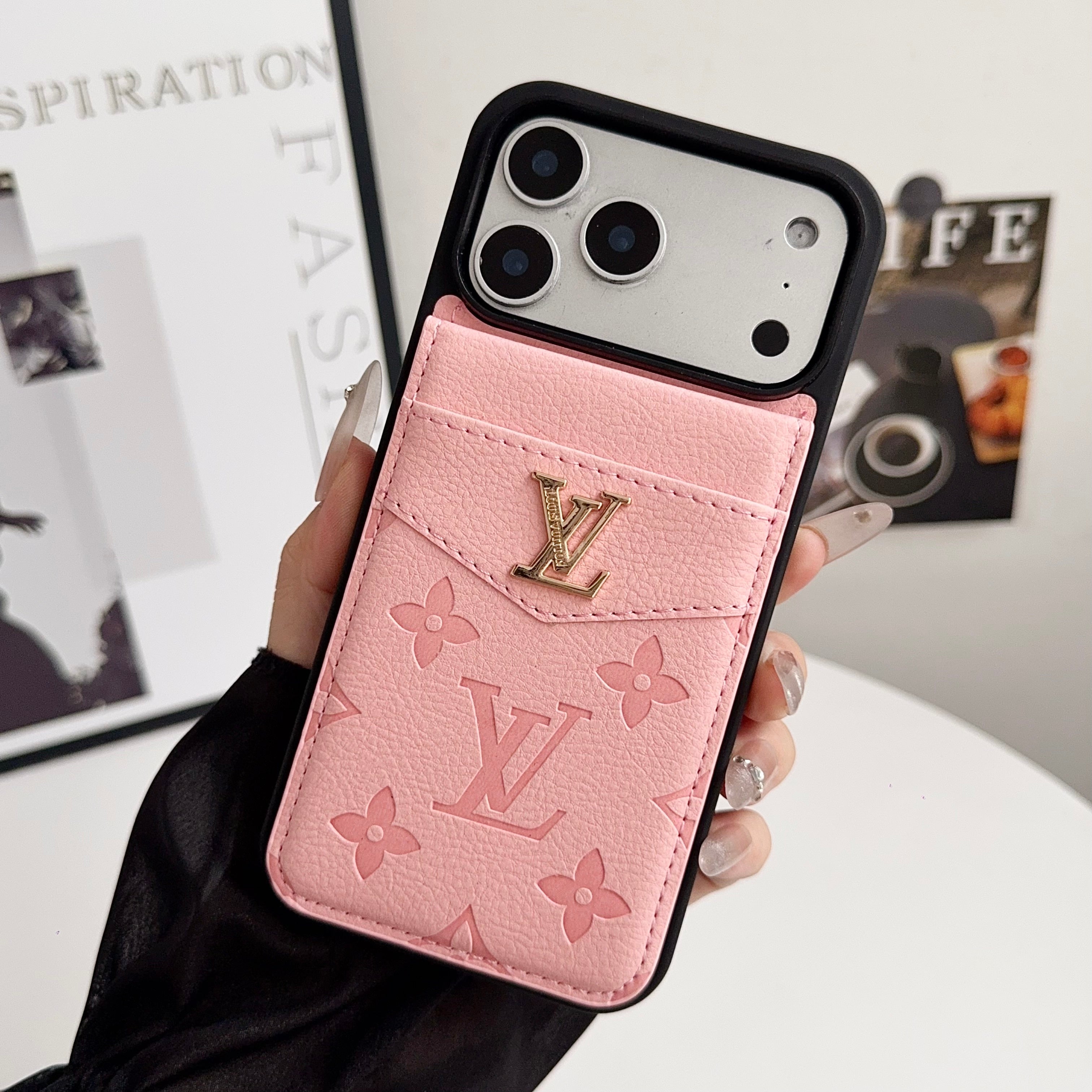 Louis V Card Holder Iphone 17 Series Case