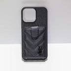 Iphone Case Ysl Leather Card Holder For 12 13 14 15 16 Pro Max Series