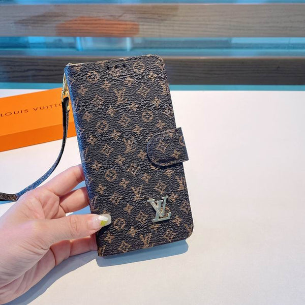 Louis Vuitton Iphone Folio Wallet Case 11 12 13 14 15 16 Pro Max Plus Series / 18 Pro / 18 Pro Max