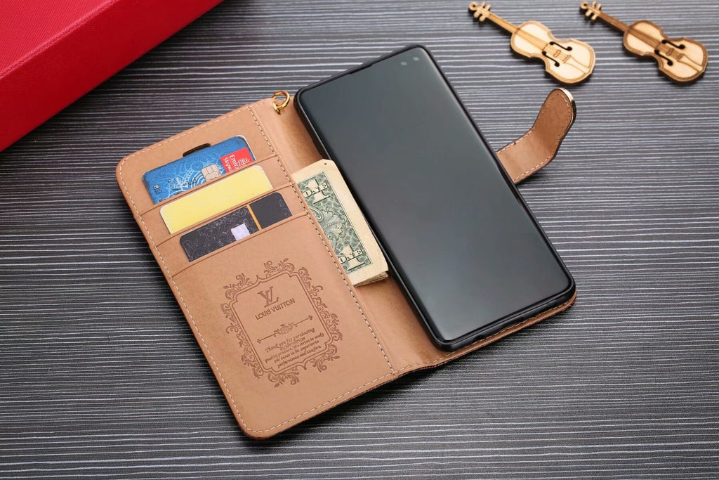 Lv Folio Wallet Phone Case Samsung Galaxy S22 23 24 25 Plus Ultra