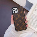 Lv Phone Case Iphone X Xs Xr 11 12 13 14 15 16 Pro Max Plus Brown Monogram