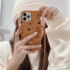 Mcm Iphone Case Crossbody Style For Iphone 11 12 13 Pro Max