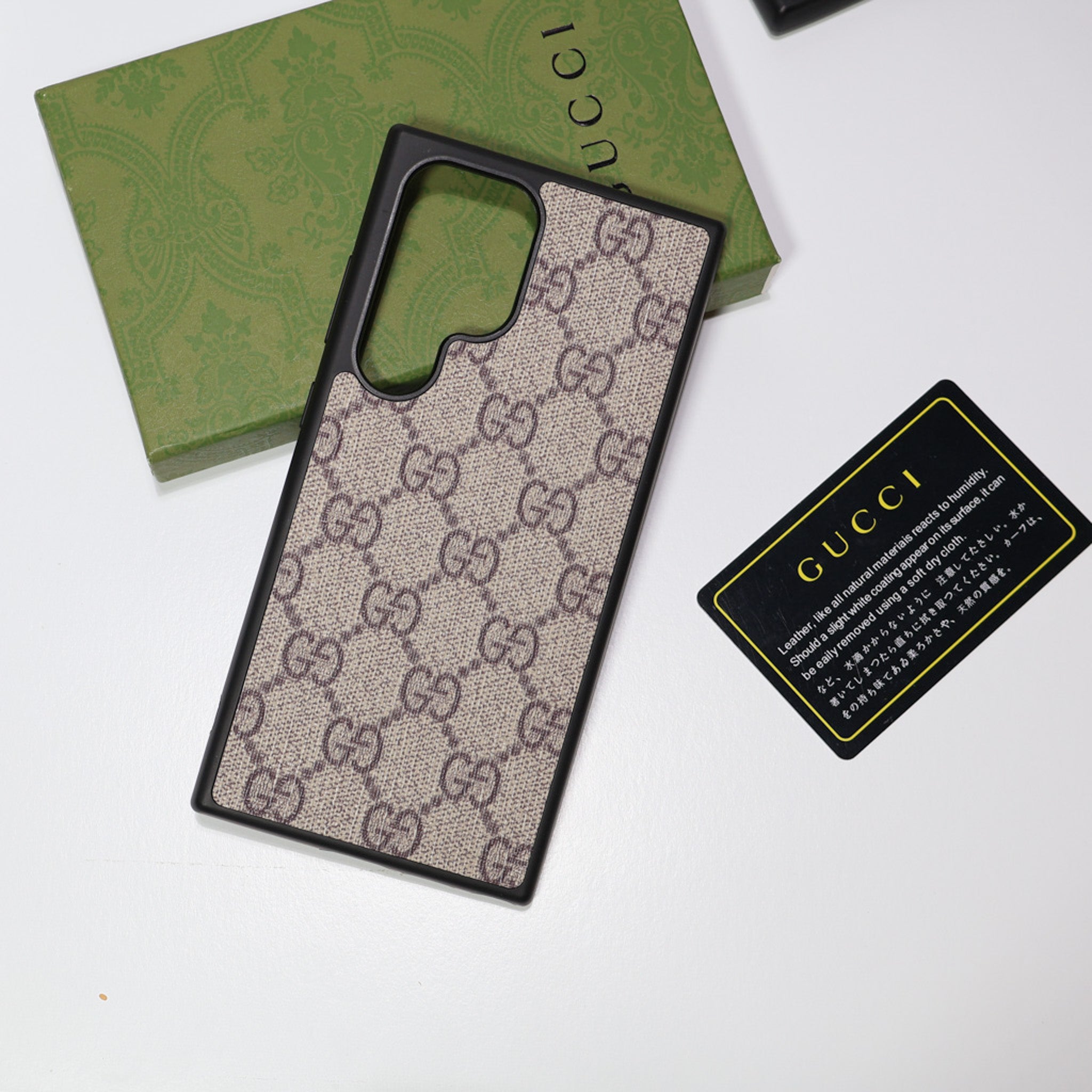 Gucci Samsung Galaxy Phone Case Card Slot For S22 23 24 25 26 Ultra Plus Series