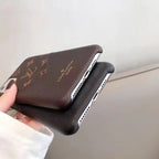 Louis Vuitton Iphone 15 16 Pro Case / Pro Max / Plus / Accent Patched Leather