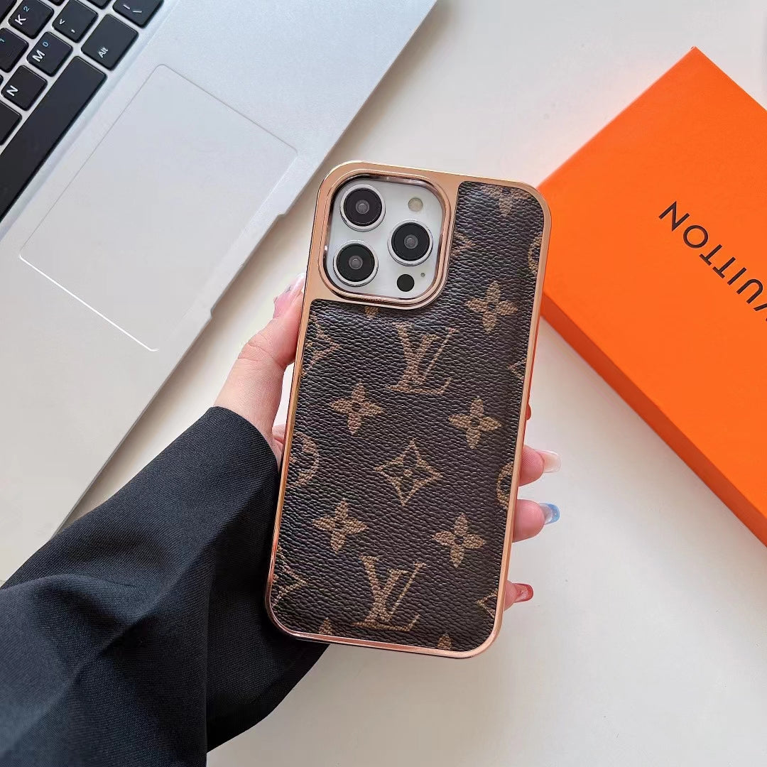 Lv Monogram Phone Case For Iphone 16 Pro Max Plus Series