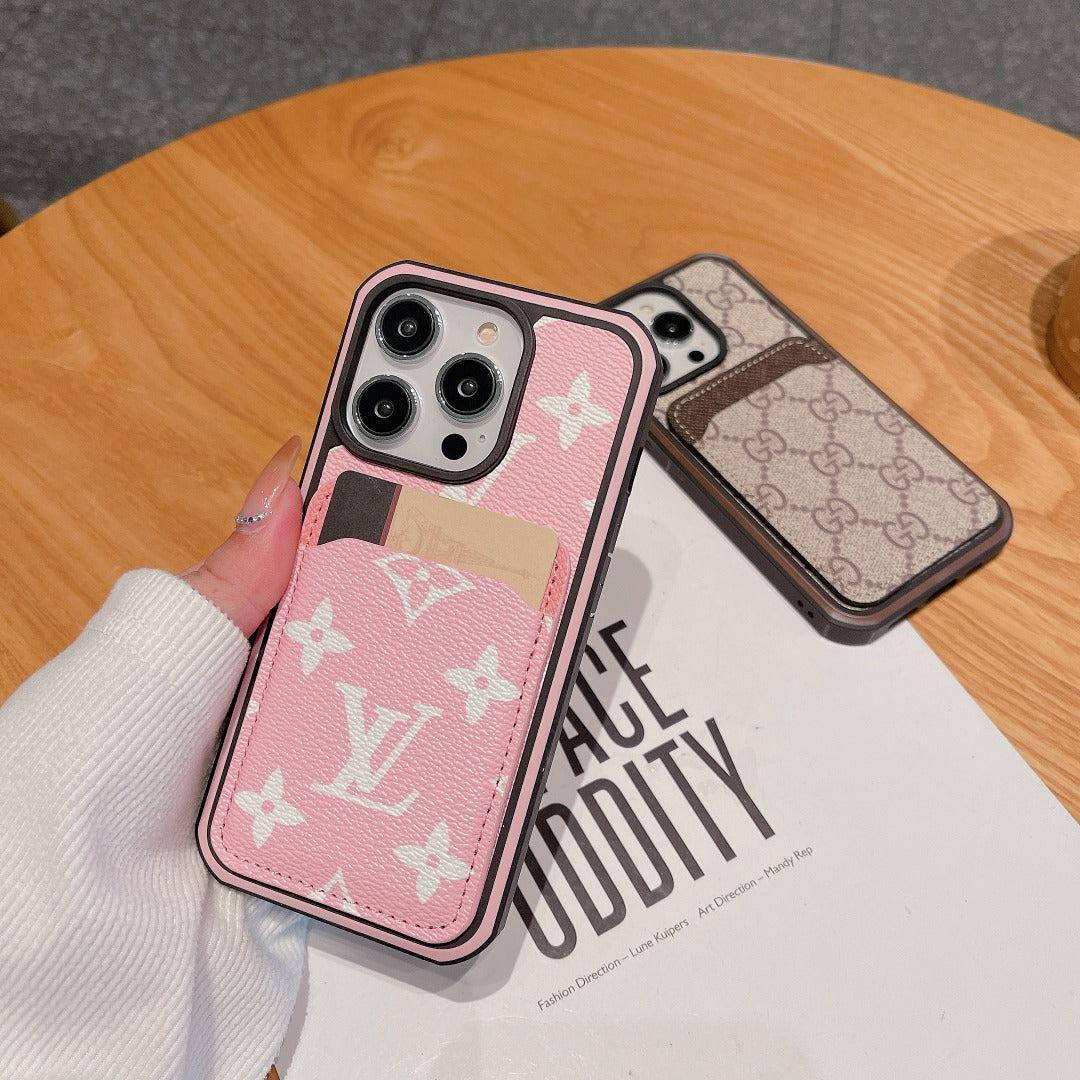 Luxury Phone Case Card Holder Iphone 16 Pro Max Series